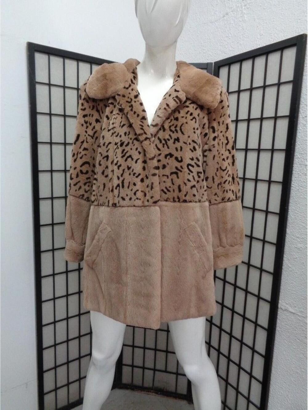 REFURBISHED NEW CANADIAN SHEARED PASTEL MINK FUR COAT JACKET WOMEN WOMAN SZ 6-8